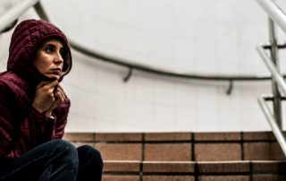 Ein Mensch mit Sorgen