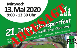 Absage Integrationssportfest