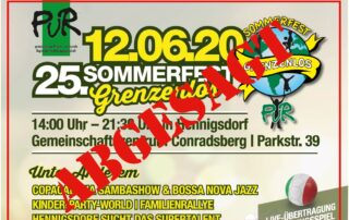 PuR Sommerfest abgesagt