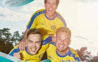 Corona-Impfung Motiv Anstoß