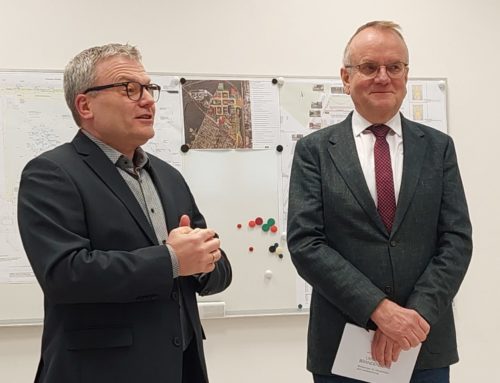 Brandenburgischer Infrastrukturminister zu Besuch in Hennigsdorf Nord